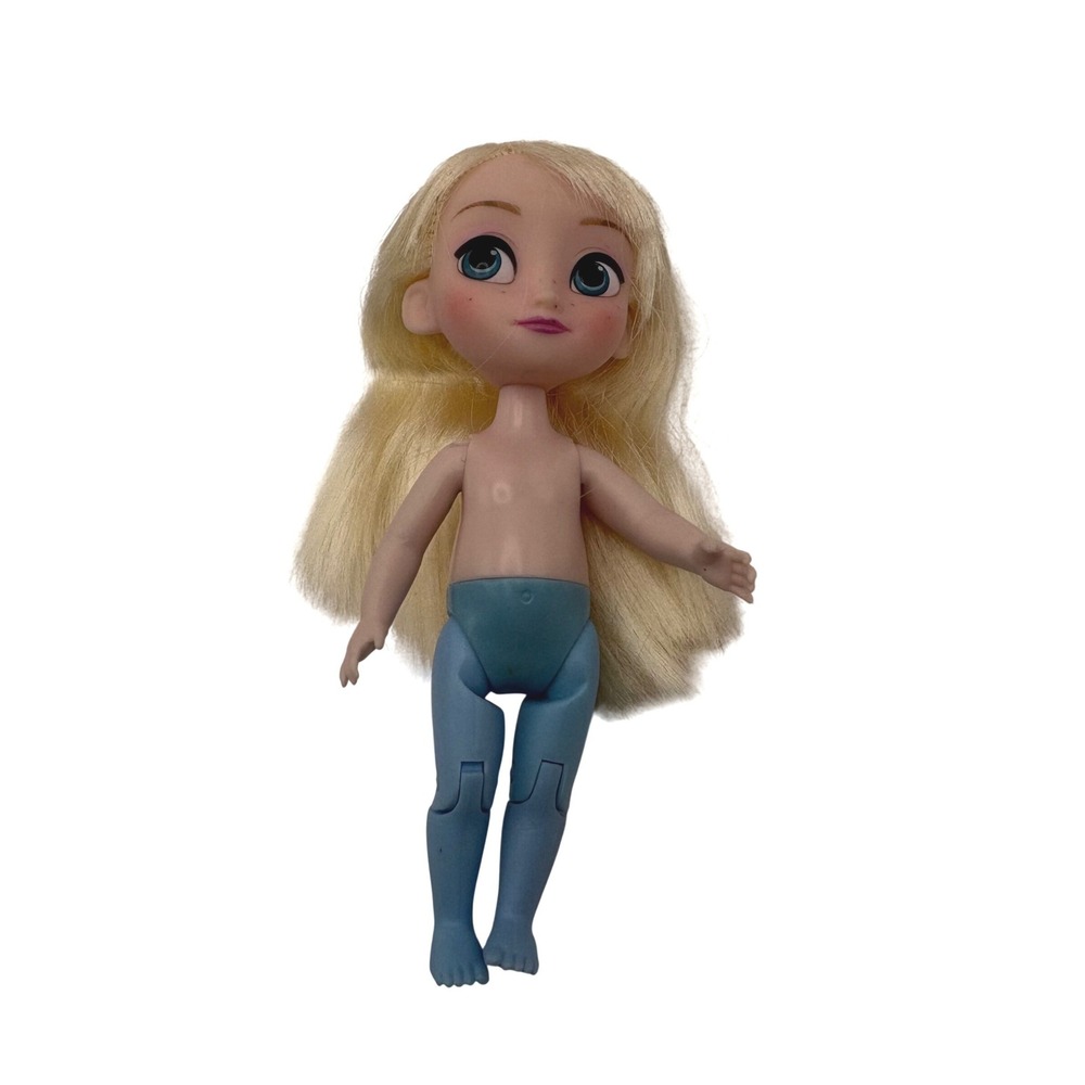 Disney‎ Animators Collection Mini Elsa Doll 5" Frozen Loose Toddler Blode Hair